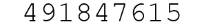 Number 491847615.