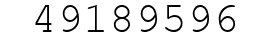 Number 49189596.