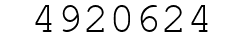 Number 4920624.