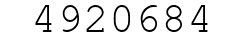 Number 4920684.