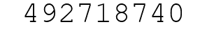 Number 492718740.