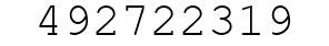 Number 492722319.