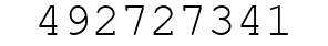 Number 492727341.