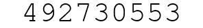 Number 492730553.