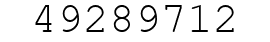 Number 49289712.