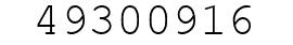Number 49300916.