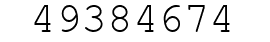 Number 49384674.