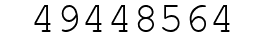 Number 49448564.