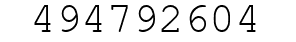 Number 494792604.