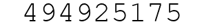 Number 494925175.