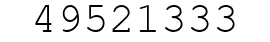 Number 49521333.