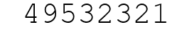 Number 49532321.
