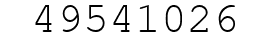 Number 49541026.