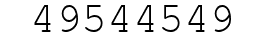 Number 49544549.