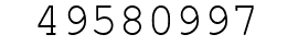 Number 49580997.