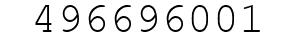 Number 496696001.