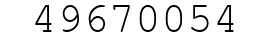 Number 49670054.