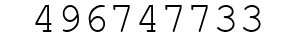 Number 496747733.