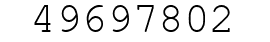 Number 49697802.