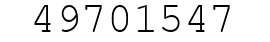 Number 49701547.