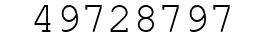 Number 49728797.