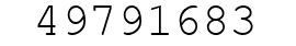 Number 49791683.