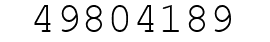 Number 49804189.