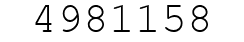 Number 4981158.