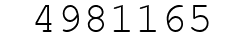 Number 4981165.