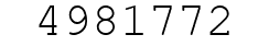 Number 4981772.