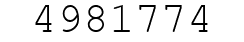 Number 4981774.