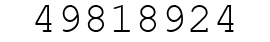 Number 49818924.