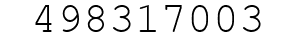 Number 498317003.