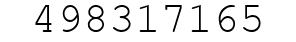 Number 498317165.