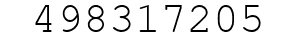 Number 498317205.