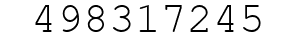 Number 498317245.