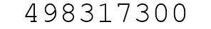 Number 498317300.