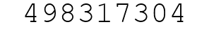 Number 498317304.