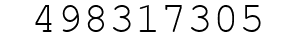 Number 498317305.
