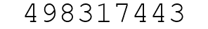 Number 498317443.