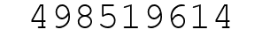 Number 498519614.