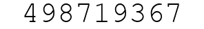 Number 498719367.