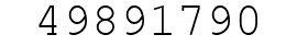 Number 49891790.