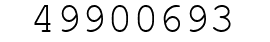 Number 49900693.