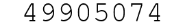 Number 49905074.