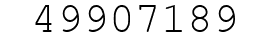 Number 49907189.