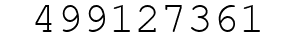 Number 499127361.