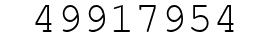 Number 49917954.