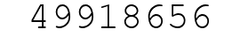 Number 49918656.