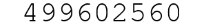 Number 499602560.